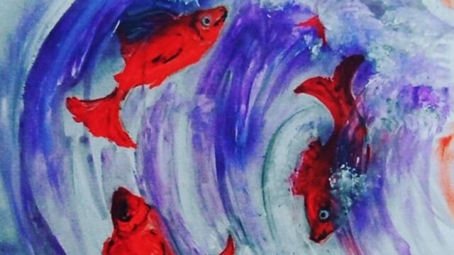 Maria Casalis
“Surfing”
pittura acrilica cm 40x40
Mostra Atelier Capricorno “Rouge” anno 2009