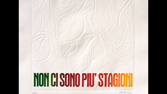 Giancarlo De Cesare
“Non ci sono più stagioni”
xilografia a rilievo e stampa tipografica
cm 50x70
Mostra Atelier Capricorno “Foliage” anno 2018