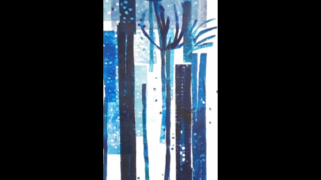 Enrica Spertini
“Nevicata giapponese”
Linoleografia
su carta giapponese cm 61x22
Mostra Atelier Capricorno “Giardini d’inverno” anno 2019